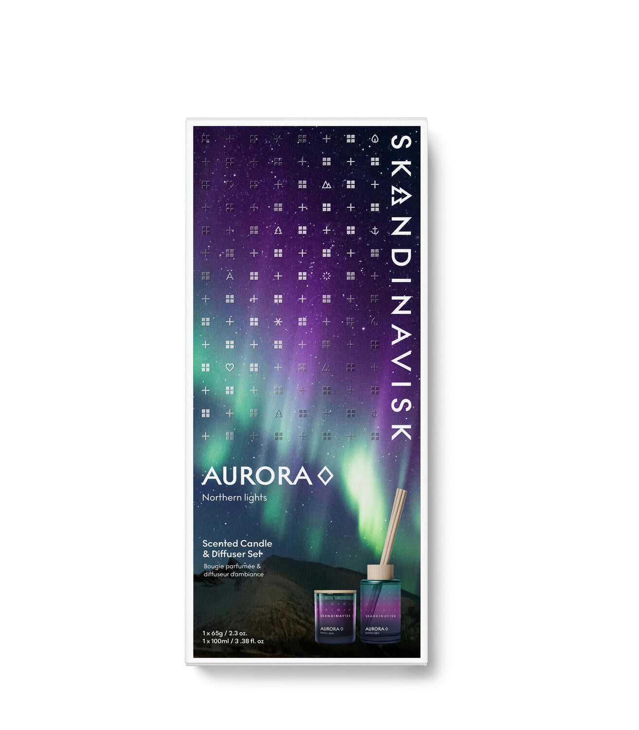 Aurora duftlys & -pinde, 165 g - Blue Sky